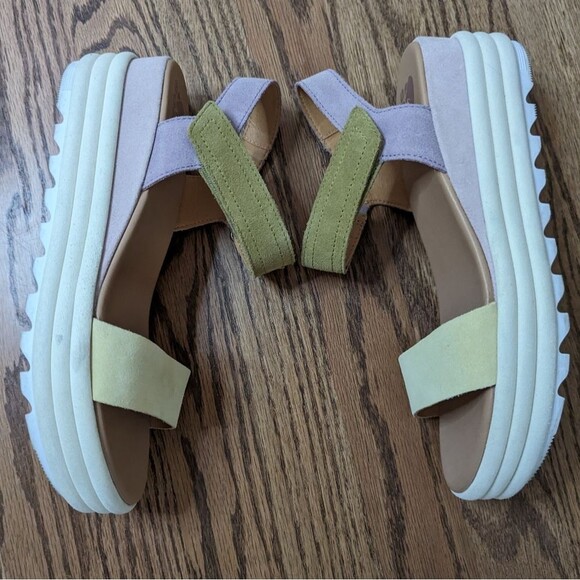 Sorel Cameron flatform platform color block sandals - Picture 3 of 11